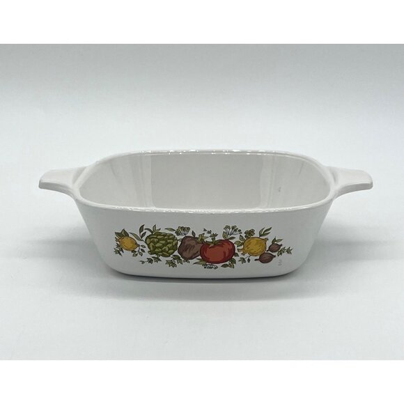 1970s Vintage Corning Ware "Spice of Life" P-41-B Square Casserole "Petite Pan" - Picture 1 of 3